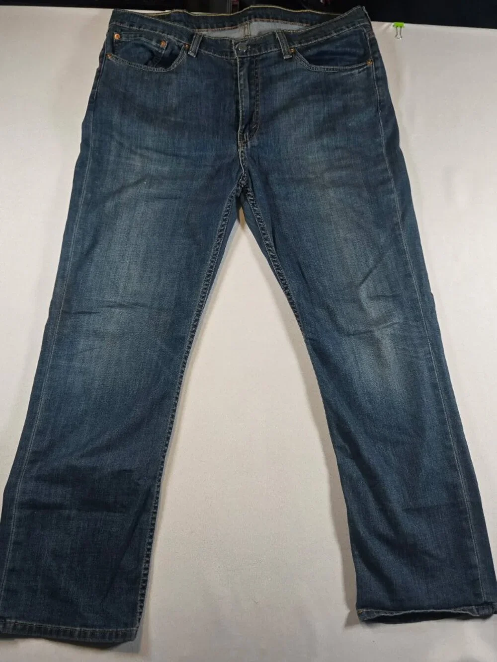 Levi's 514 Men's Jeans 38x30 Straight Fit Medium Wash Stretch Blue Denim